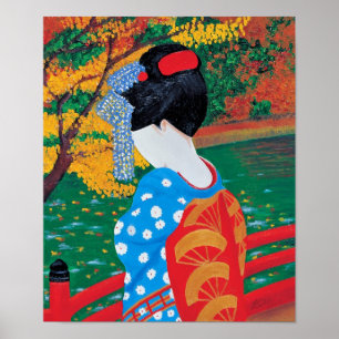 Autumn Geisha Skriv ut Poster