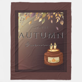 Autumn Gentle Evenings Fleece Blanket - Mysigt fal