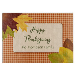 Autumn Gingham Thanksgiving Caking Board