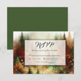 Autumn Glow in the Enchanted Forest Wedding OSA Kort