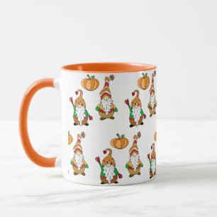Autumn Gnome Fall Säsong Halloween Mugg