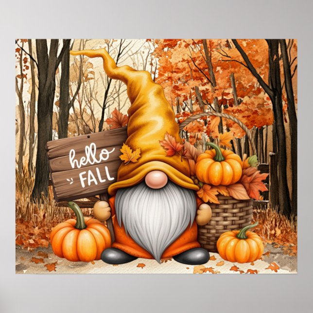 Autumn Gnome Poster (Framsidan)