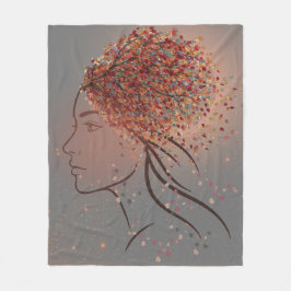 Autumn Goddess – Feminine Seasonal Art Fleecefilt