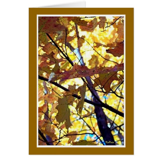 Autumn Golds Hälsningskort (Framsidan)