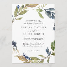 Autumn Greenery Formal Bröllop