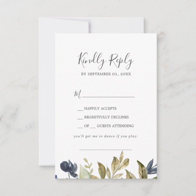 Autumn Greenery Sång Request OSA kort (Framsida)