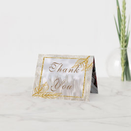 Autumn Guld Chestnut Löv Bröllop Tack Kort