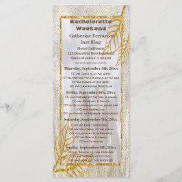 Autumn Guld Chestnut Lövs Bachelorette Helg Meny