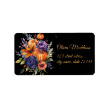 Autumn Hallowen Black Måne Fladdermus Ghost