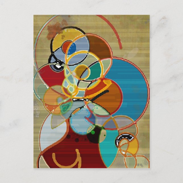 Autumn Harvest - Abstrakt Vykort (Framsida)