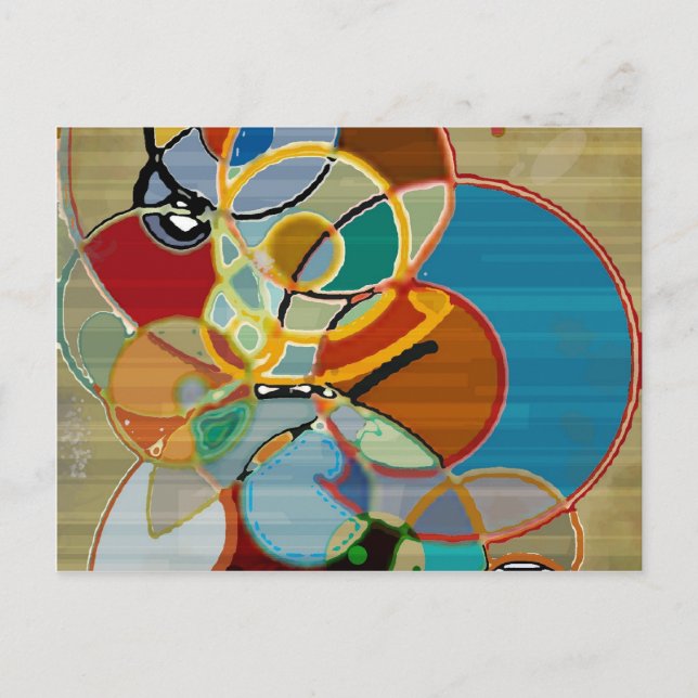 Autumn Harvest - Abstrakt Vykort (Framsida)