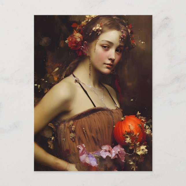 Autumn Harvest Goddes Postcard Vykort (Framsida)