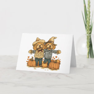 Autumn Harvest Goldendoodle Hundar Kort