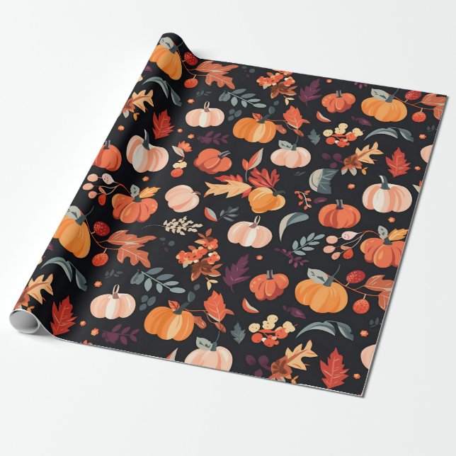 Autumn Harvest Harmony Presentpapper (Utrullad)