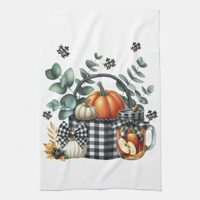 Autumn Harvest Kitchen Towel Kökshandduk (Vertikal)