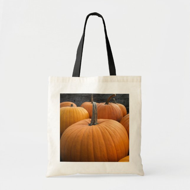 Autumn Harvest Orange Pumpkins Tygkasse (Framsidan)
