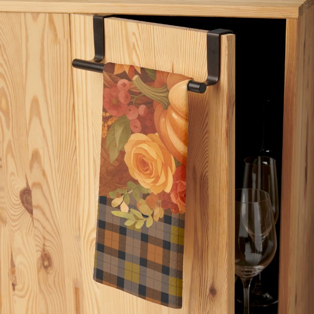 Autumn Harvest Play och Cornucopia Kökshandduk (Thirds Fold)