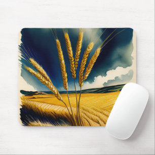 Autumn Harvest Prairie Guld Mousepad Musmatta