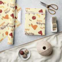 Autumn Harvest Pumpkin Happy thanksgiving Seamless