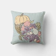 Autumn Harvest Pumpkin Peach Painting Dekorativ ku