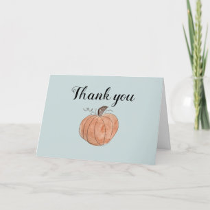 Autumn Harvest Pumpkin Peach Painting Tack Kort
