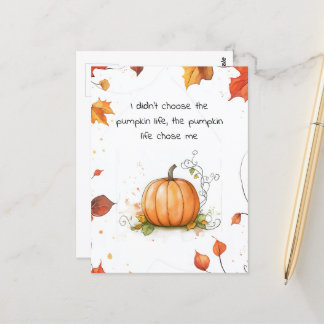 Autumn Harvest Pumpkin-vykort Vykort
