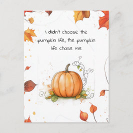 Autumn Harvest Pumpkin-vykort Vykort