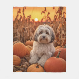 Autumn Havanese Fleecefilt