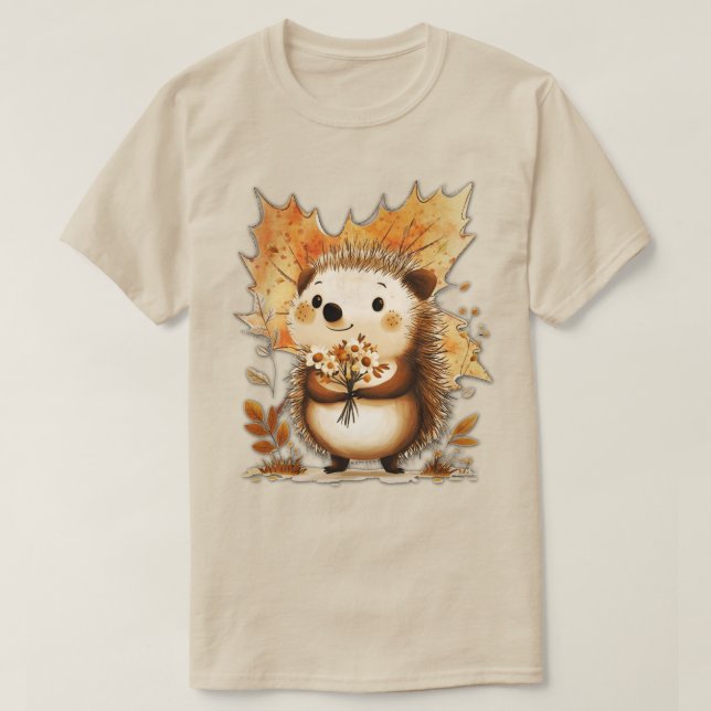  Autumn Hedgehog T Shirt (Design framsida)