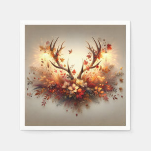 Autumn Hjort Antler Bouquet Pappersservett