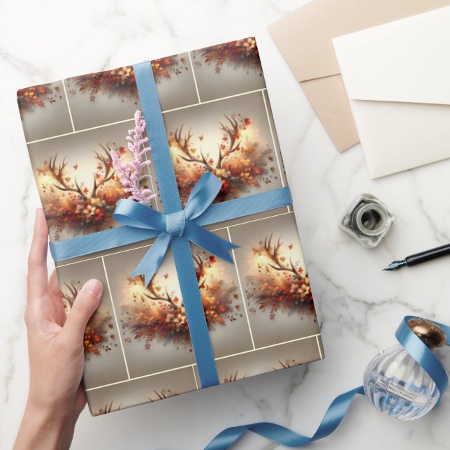 Autumn Hjort Antler Bouquet Presentpapper (Gifting)