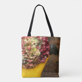 Autumn Hydrengea Tote Tygkasse