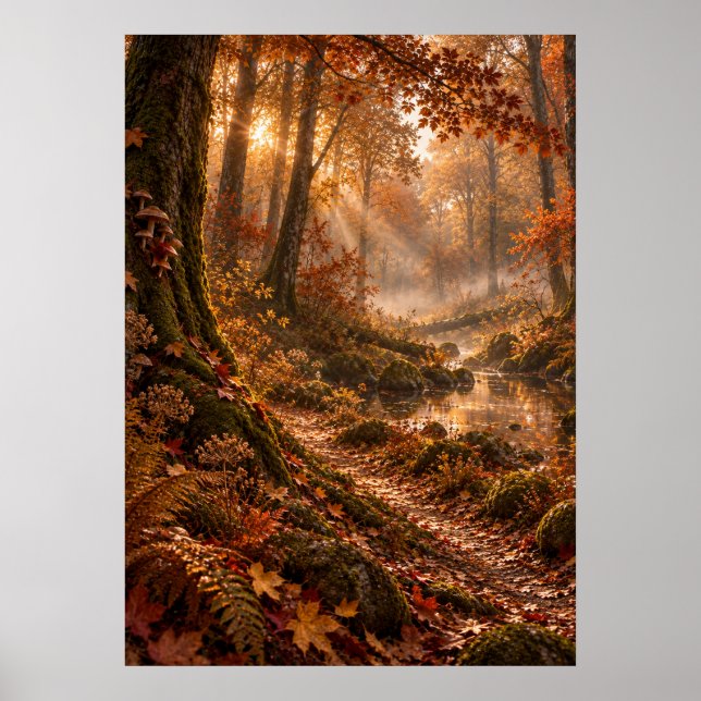 Autumn in the Fourfold Forest Poster (Framsidan)