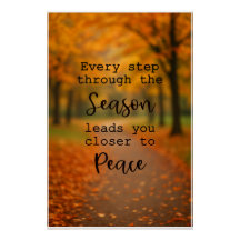 Autumn inspirational Poster