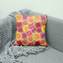 Autumn Inspired Chrysanthemum Dekorativ kudde