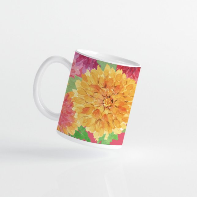 Autumn Inspired Chrysanthemum Kaffemugg (Skapare uppladdad)