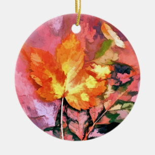 AUTUMN JULGRANSPRYDNAD KERAMIK