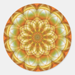 Autumn Kaleidoscope Runt Klistermärke