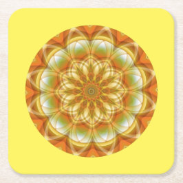 Autumn Kaleidoscope Underlägg Papper Kvadrat