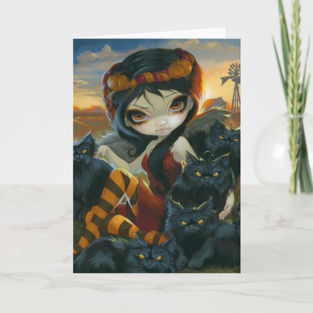 "Autumn Kattunge"-hälsningskort Kort (Framsida)