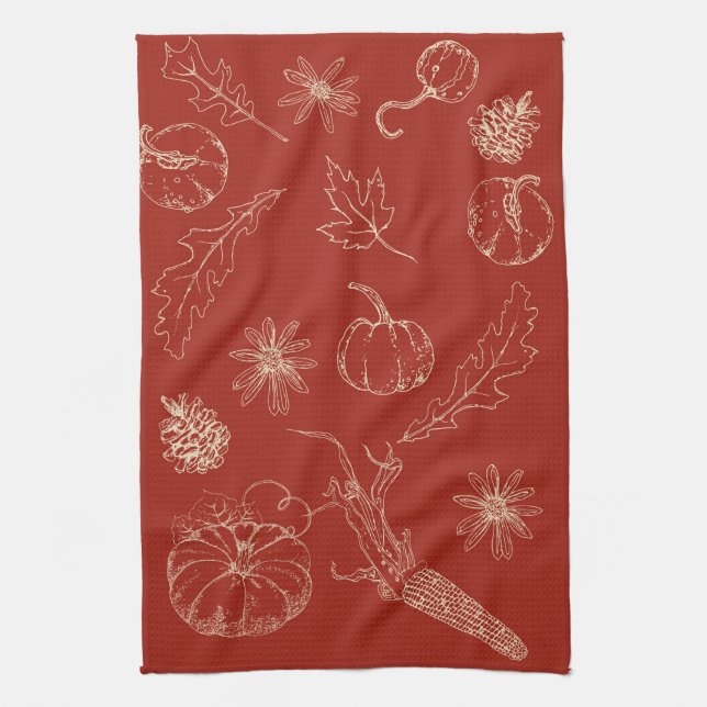 Autumn Kitchen Towel Kökshandduk (Vertikal)