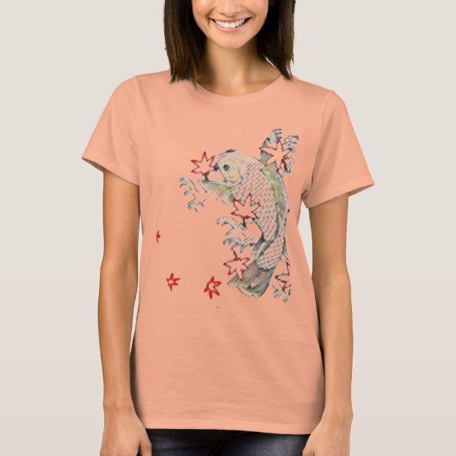 Autumn Koi Pond T Shirt (Framsida)