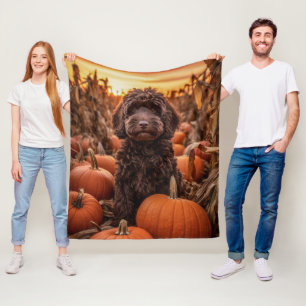 Autumn Labradoodle Fleecefilt
