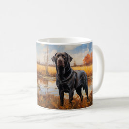 Autumn Labrador-hämtning Kaffemugg