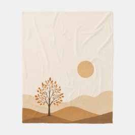 Autumn Landscape Throw Blanket  Fleecefilt