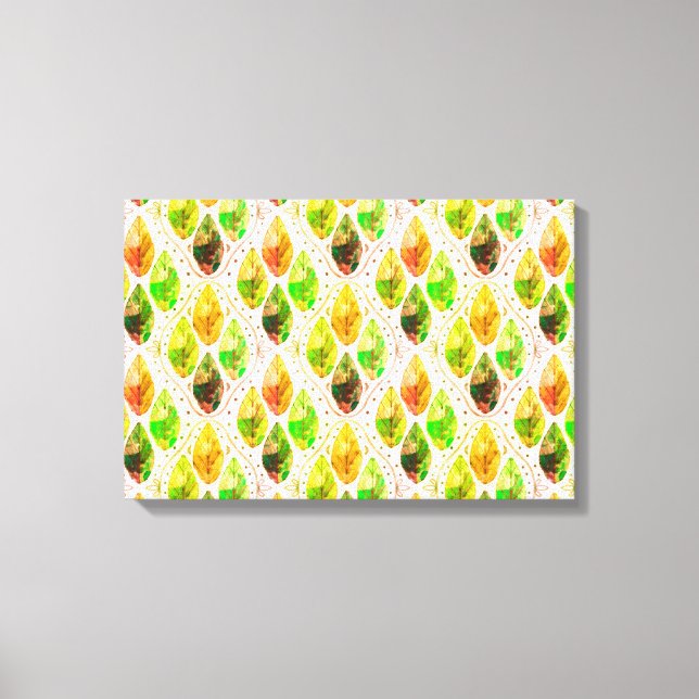 Autumn Leaf Art Print Canvastryck (Framsida)