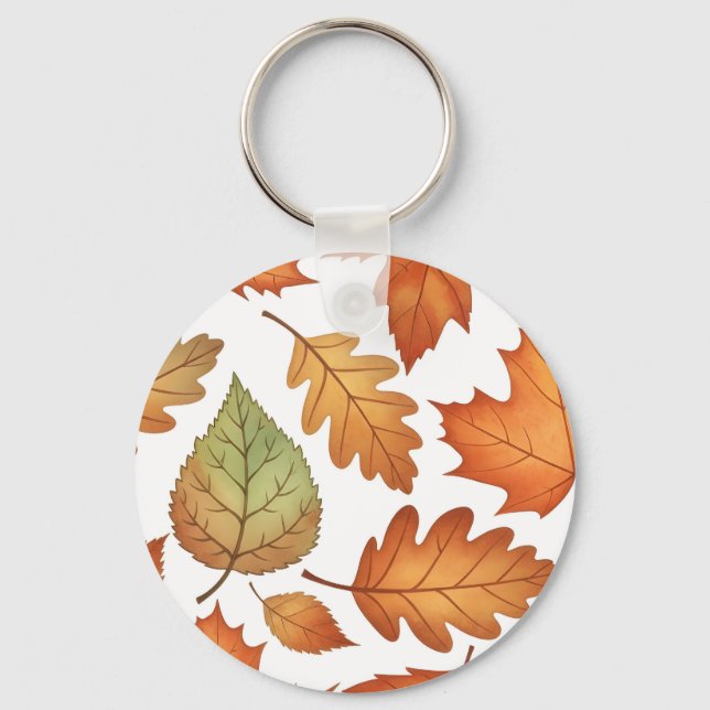 Autumn Leaf Seamless Nyckelring (Baksida)
