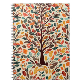 AUTUMN LEAF TREE DESIGN ANTECKNINGSBOK