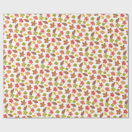 Autumn Leaves Colorful Pattern Presentpapper