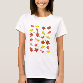 Autumn Leaves Colourfull T Shirt